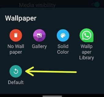 Sådan indstilles standard WhatsApp Chat Wallpaper på Android