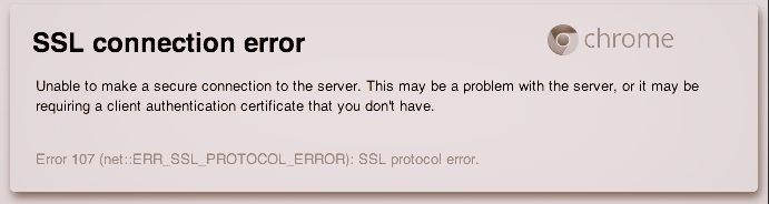 SSL-forbindelsesfejl Google Chrome-browser: Sådan løses