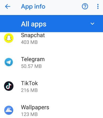 Indstillinger for Google Pixel 3-apps