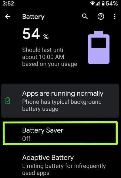 Sådan aktiveres batterisparer i Pixel 4 og Pixel 4 XL