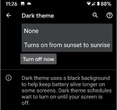 Sådan aktiveres Dark Mode i Pixel 3a, 3a XL