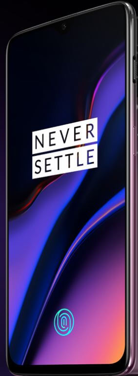 Sådan vises batteriprocent på statuslinjen OnePlus 6T