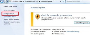 Sluk automatisk opdatering i Windows 7